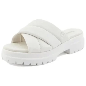 London Vibe Slides “White Full Grain”