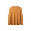 Merk T-shirt met lange mouwen “Geel”
