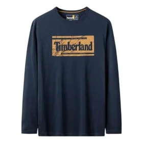 Merk T-shirt met lange mouwen “Navy”