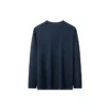 Merk T-shirt met lange mouwen “Navy”
