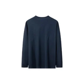 Merk T-shirt met lange mouwen “Navy”