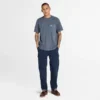 Merrymack River T-shirt met borstzak voor heren, in de massa geverfd Merrymack River T-shirt met borstzak voor heren, in de massa geverfd
