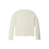 Mini Logo T-shirt met lange mouwen en cropped pasvorm “White”