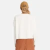 Mini Logo T-shirt met lange mouwen en cropped pasvorm “White”