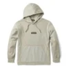 Mixed Media Garment Dye Hoodie “Island Fossil”