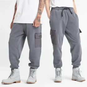 Mixed Media Garment Dye Joggingbroeken “Grey”
