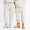 Mixed Media Garment Dye Joggingbroeken “Wit”