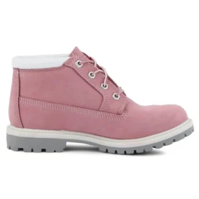 Nellie waterdichte chukka-laarzen met brede pasvorm “Pink Nubuck”
