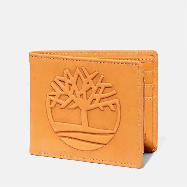 Oversized pasjesportemonnee met logo, tarwe Oversized pasjesportemonnee met logo, tarwe