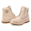 Paninara kraagloze 6-Inch Boot waterdichte laarzen “Lichtroze nubuck”