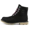 Paninara kraagloze 6 inch brede waterdichte laarzen “Zwart Nubuck”