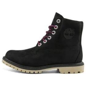 Paninara kraagloze 6 inch brede waterdichte laarzen “Zwart Nubuck”