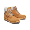 Premium 15 cm waterdichte Laars “Tarwe Nubuck en Blauw”