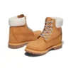 Premium 15 cm waterdichte Laars “Tarwe Nubuck en Blauw”