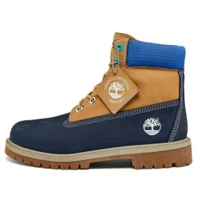 Premium 6-Inch Waterproof Boot “Wheat Blue Navy”