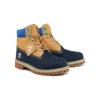 Premium 6-Inch Waterproof Boot “Wheat Blue Navy”