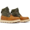 Raywood 6-Inch EK+ waterdichte laarzen met brede pasvorm “Tarwe Nubuck with Green”