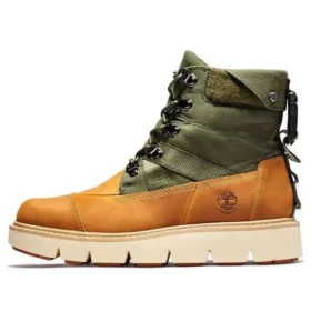 Raywood 6-Inch EK+ waterdichte laarzen “Tarwe Nubuck met groen”