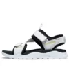 Ripcord sandalen met dubbele band “White Zwart”
