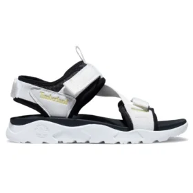 Ripcord sandalen met dubbele band “White Zwart”