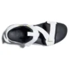 Ripcord sandalen met dubbele band “White Zwart”