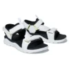Ripcord sandalen met dubbele band “White Zwart”