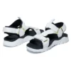 Ripcord sandalen met dubbele band “White Zwart”