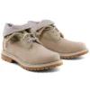 Roll Top Laarzen Basic “Beige met lichtgrijs”