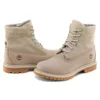 Roll Top Laarzen Basic “Beige met lichtgrijs”