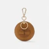 Ronde, dubbelzijdige leren sleutelhanger Ronde, dubbelzijdige leren sleutelhanger