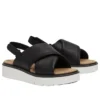 Safari Dawn-sandalen met achterriempje “Zwart Full Grain”