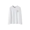 Schoenlogo T-shirt met lange mouwen “Wit Geel”