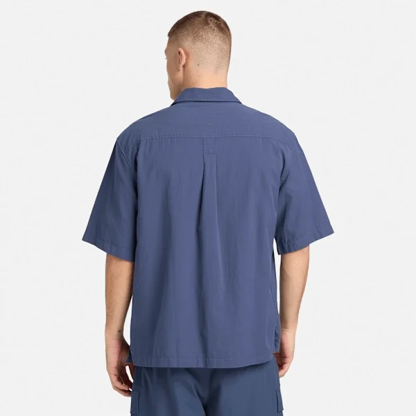 Seersucker overhemd met korte mouwen voor heren Seersucker overhemd met korte mouwen voor heren