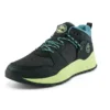 Solar Wave Mixed-Media Sneakers “Zwart Nubuck met Lime”