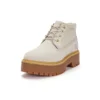 Stone Street Mid Veterschoenen Waterdichte Laarzen “White Nubuck”