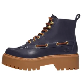Stone Street Platform “Dark Blue Full Grain”