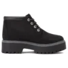 Stone Street Premium Platform waterdichte chukka-laarzen “Zwart Nubuck”