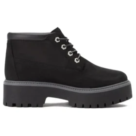 Stone Street Premium Platform waterdichte chukka-laarzen “Zwart Nubuck”