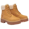 Stone Street warm gevoerde waterdichte laars “Tarwe Nubuck”