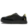 Supaway Oxford-sneakers van leer en stof “Zwart met goud”