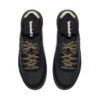 Supaway Oxford-sneakers van leer en stof “Zwart met goud”