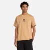 T-shirt met korte mouwen en gestapeld logo