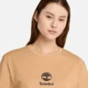 T-shirt met korte mouwen en gestapeld logo