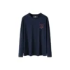 T-shirt met lange mouwen en schoenenlogo “Navy Pink”