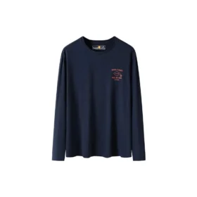 T-shirt met lange mouwen en schoenenlogo “Navy Pink”
