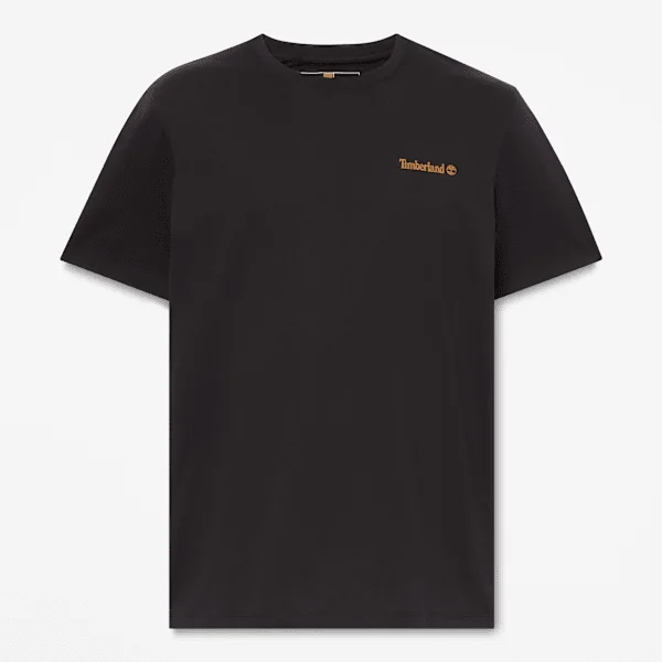 T-shirt met logo voor- en achterkant T-shirt met logo voor- en achterkant