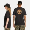 T-shirt met logo voor- en achterkant T-shirt met logo voor- en achterkant