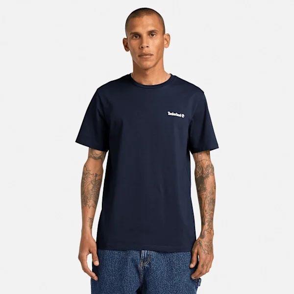 T-shirt met logo voor- en achterkant T-shirt met logo voor- en achterkant