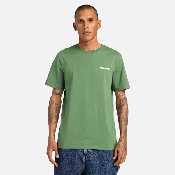 T-shirt met logo voor- en achterkant T-shirt met logo voor- en achterkant