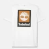 T-shirt met vierkant gestapeld logo en korte mouwen